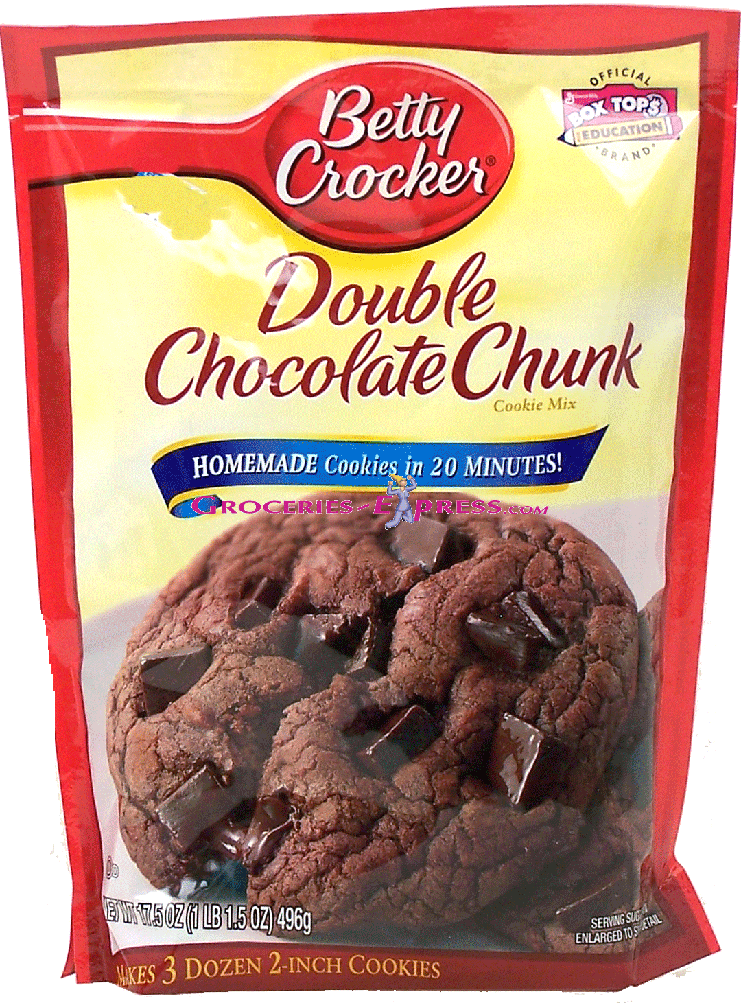 Betty Crocker  double chocolate chunk cookie mix, just add oil & egg, makes 3 dozen 2-inch cookies Full-Size Picture